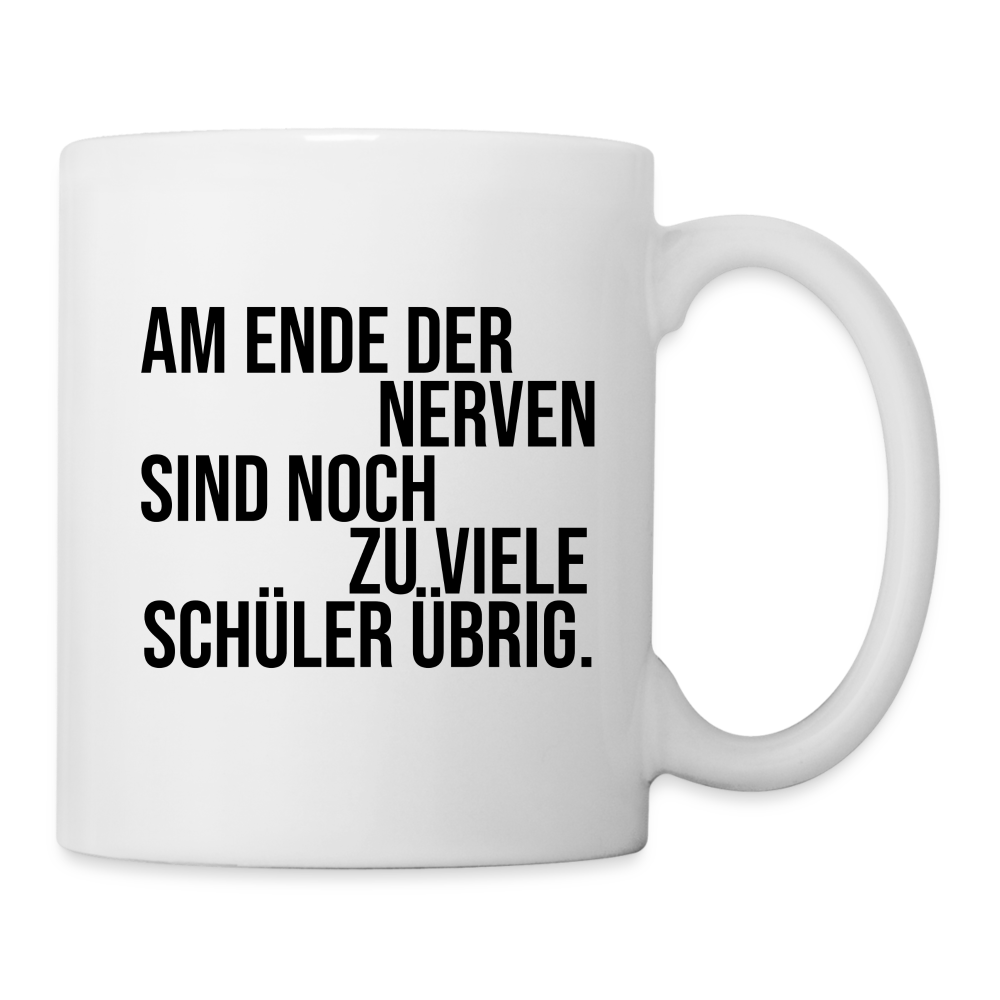 Zu viele Schüler - Tasse - weiß