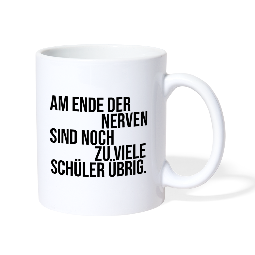 Zu viele Schüler - Tasse - weiß