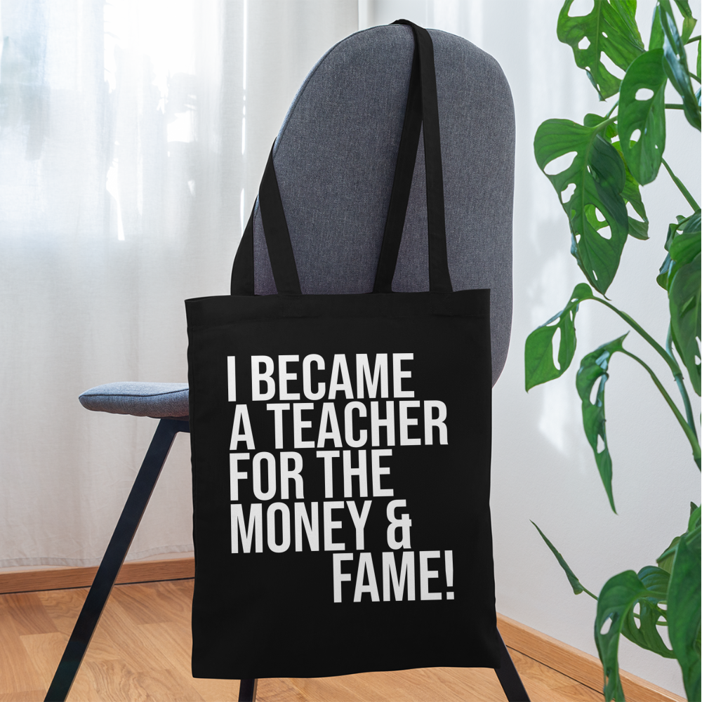 Money & Fame - Stoffbeutel - Schwarz