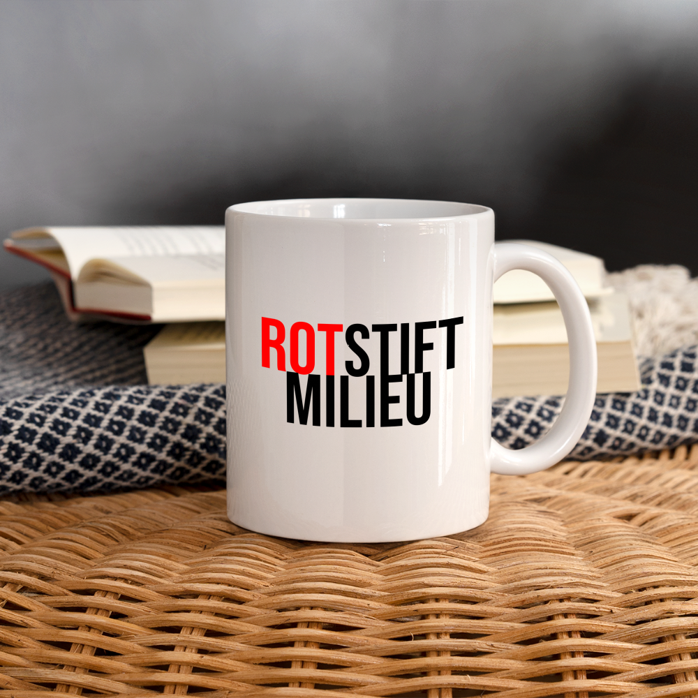 Rotstiftmilieu - Tasse - weiß