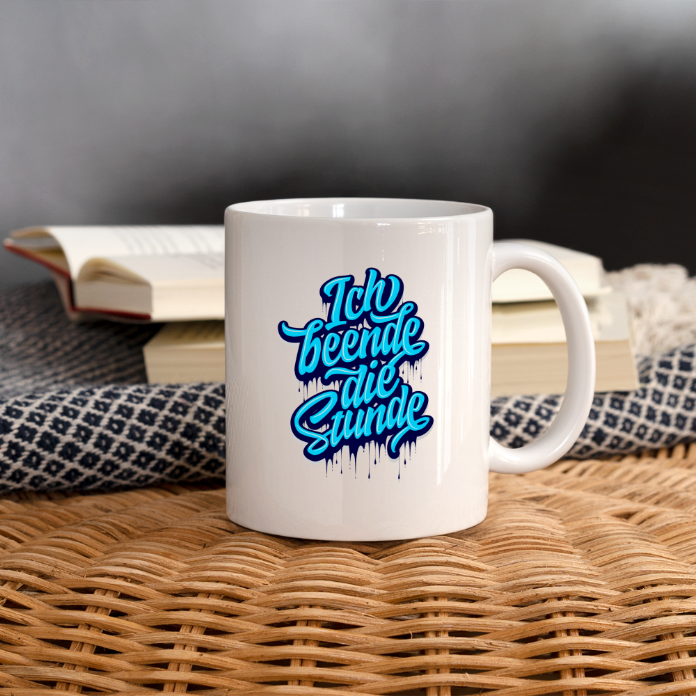 Ich beende die Stunde - Tasse - weiß