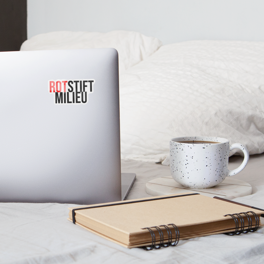 Rotstiftmilieu - Sticker - Weiß glänzend