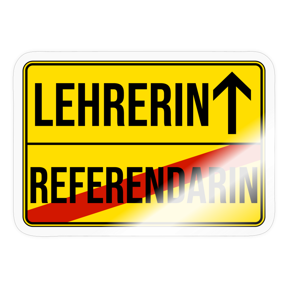 Lehrerin - Sticker - Transparent glänzend