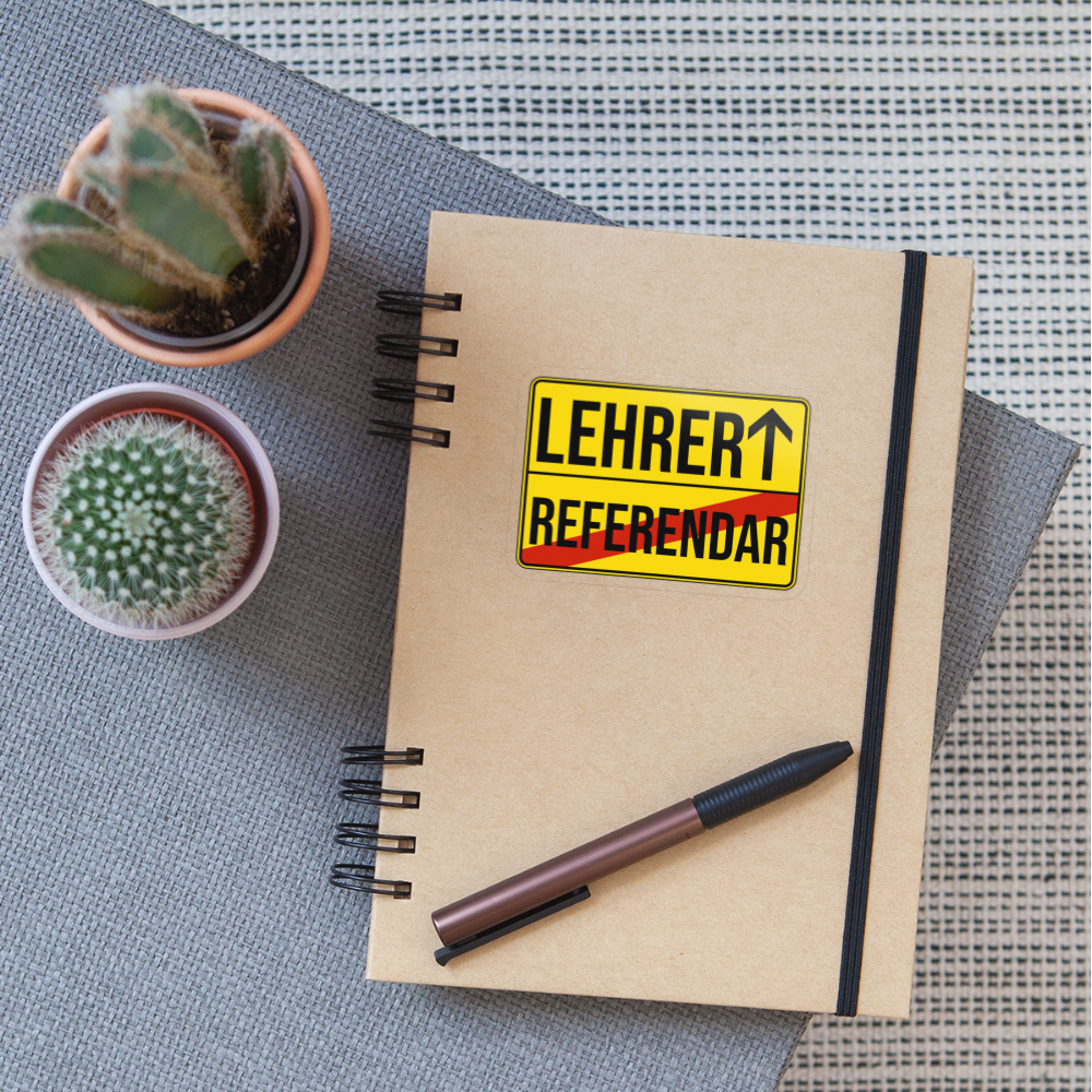 Lehrer - Sticker - Transparent glänzend