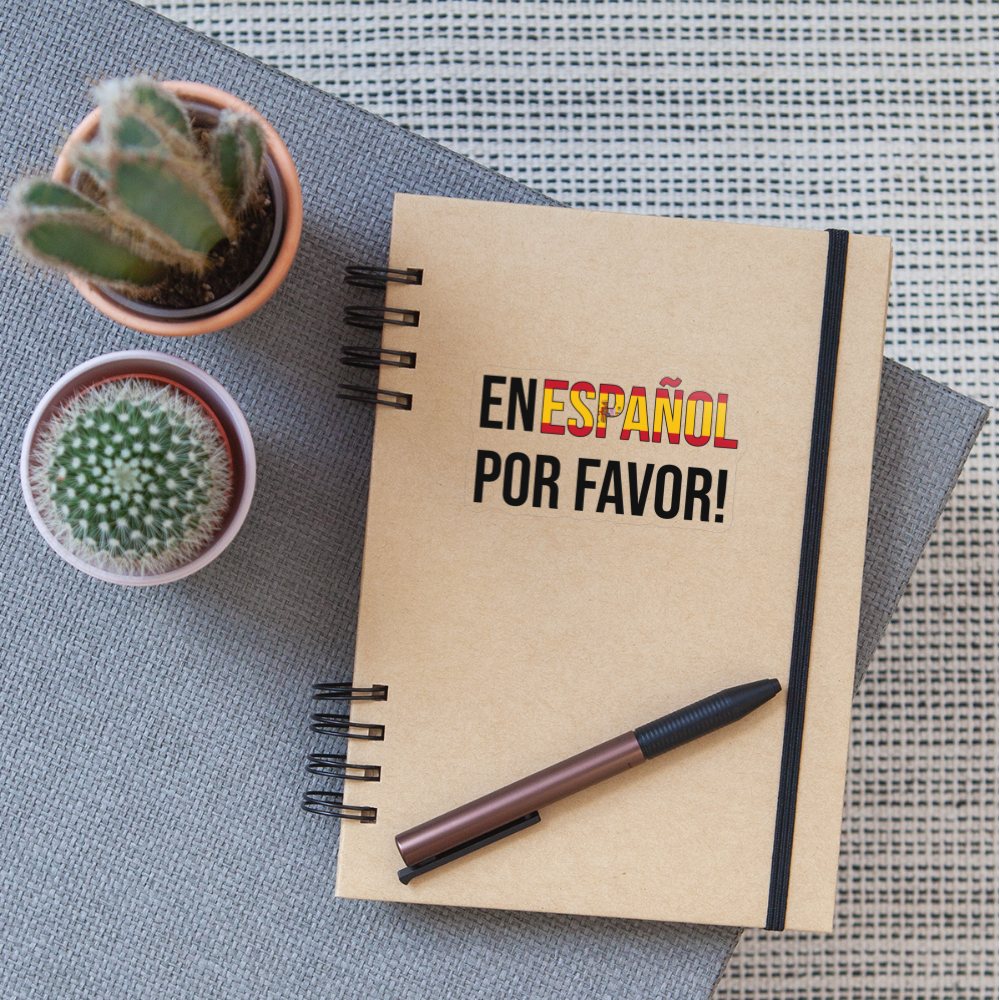 en español por favor - Transparent glänzend