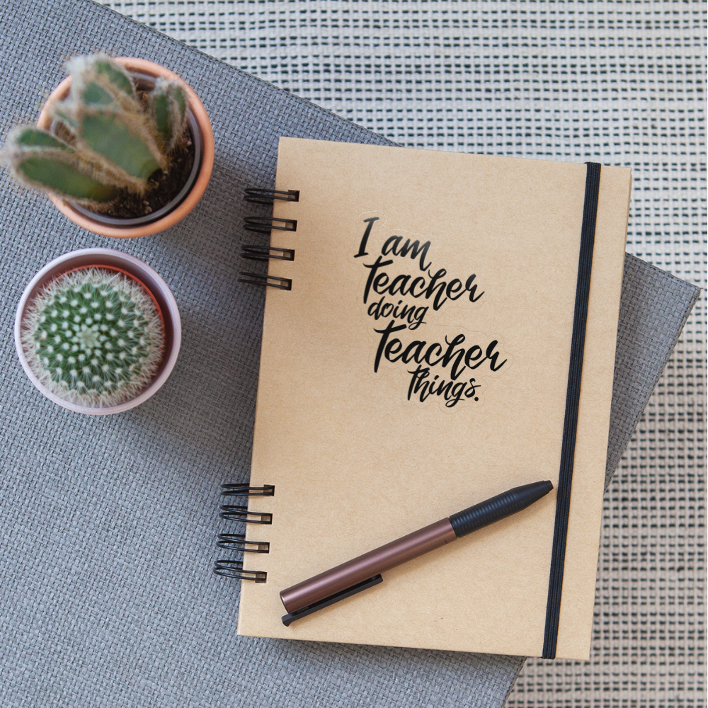 teacher things - Sticker - Transparent glänzend