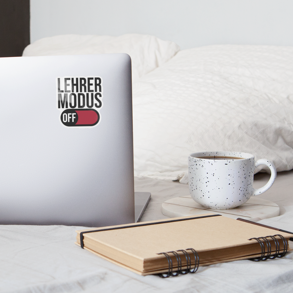 Lehrer Modus off - Sticker - Weiß glänzend