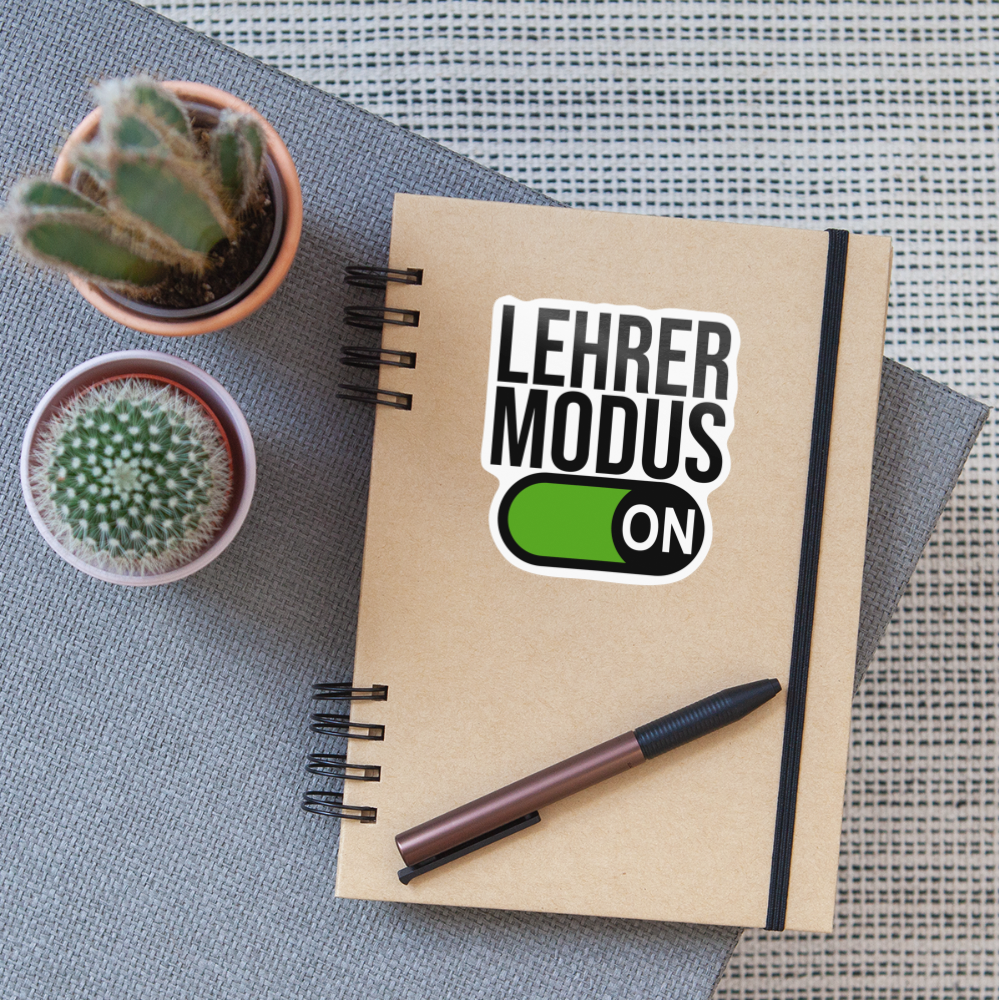 Lehrer Modus on - Sticker - Weiß glänzend