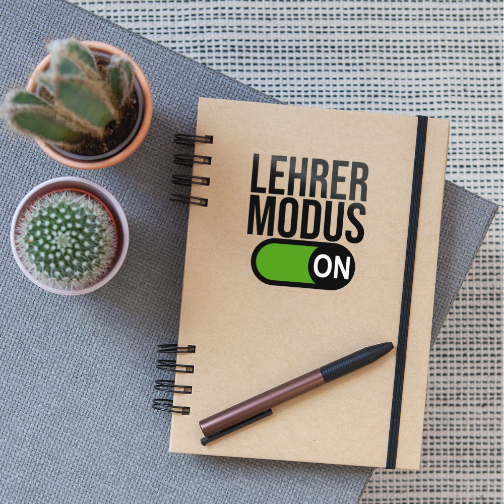Lehrer Modus on - Sticker - Transparent glänzend