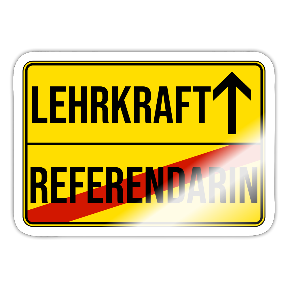 Lehrkraft - Sticker - Weiß glänzend