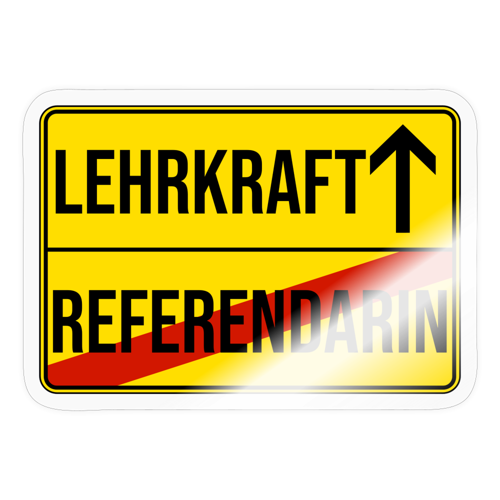 Lehrkraft - Sticker - Transparent glänzend