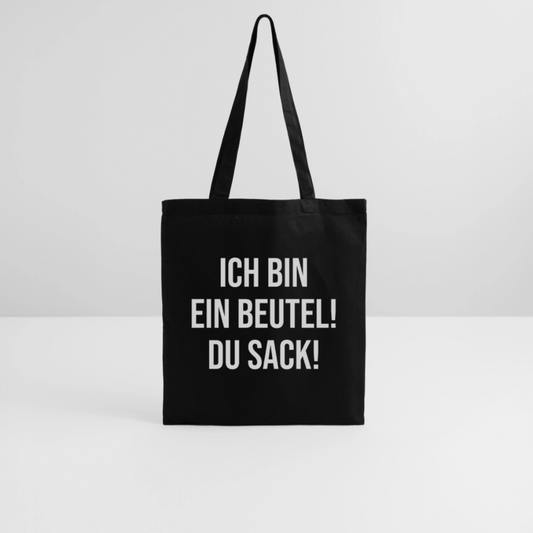 Ich bin ein Beutel! - Stoffbeutel - Schwarz