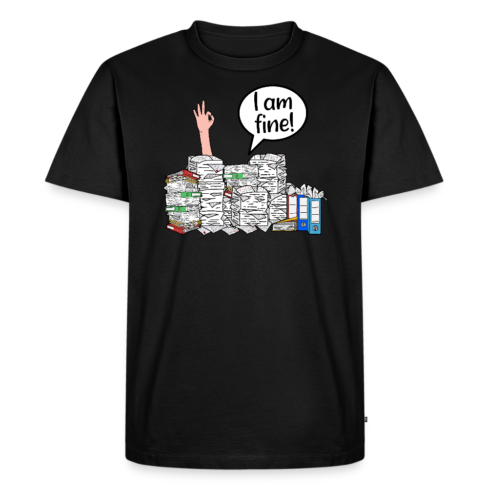 I am fine! - Männer Premium T-Shirt - Schwarz