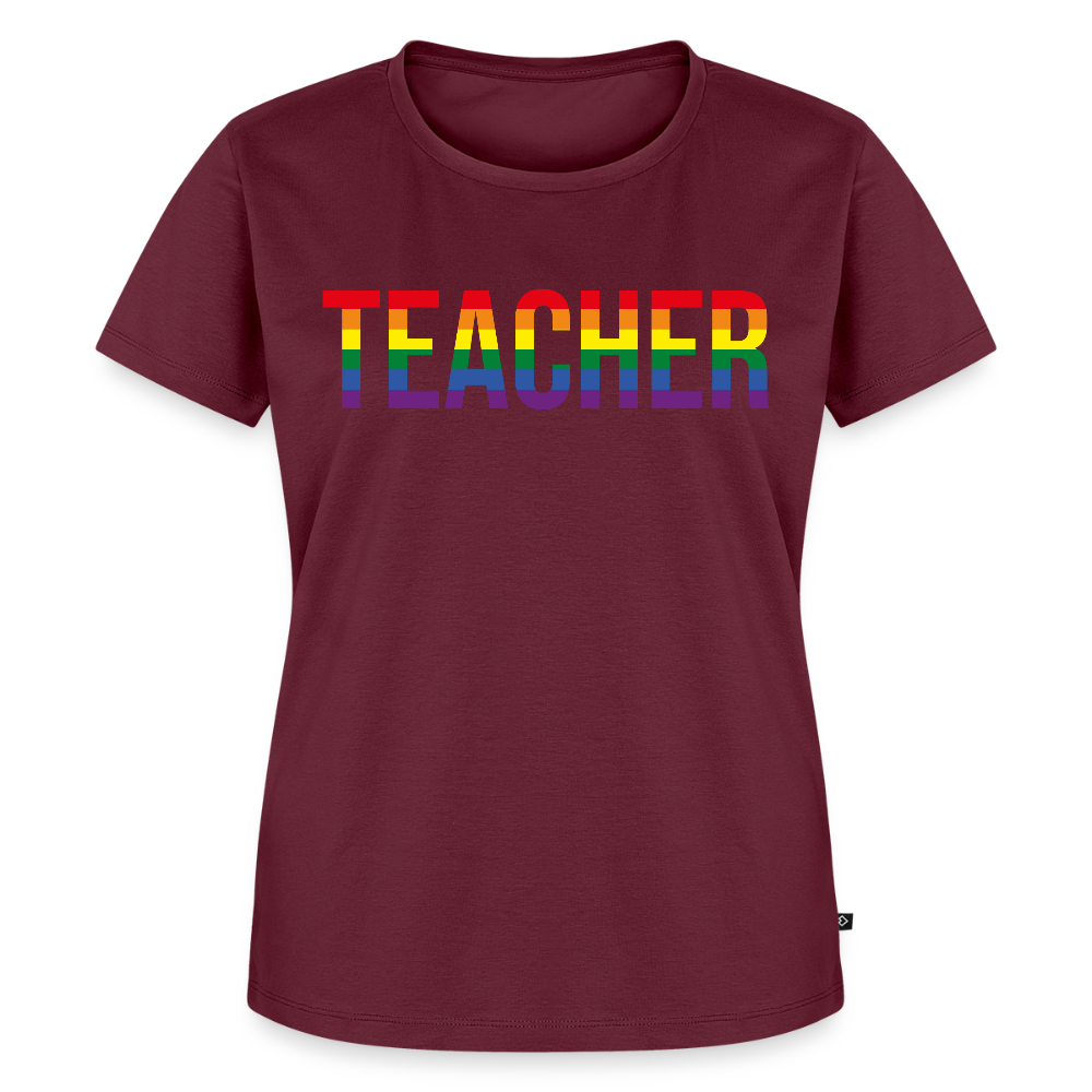 Teacher - Frauen Premium T-Shirt - Burgunderrot
