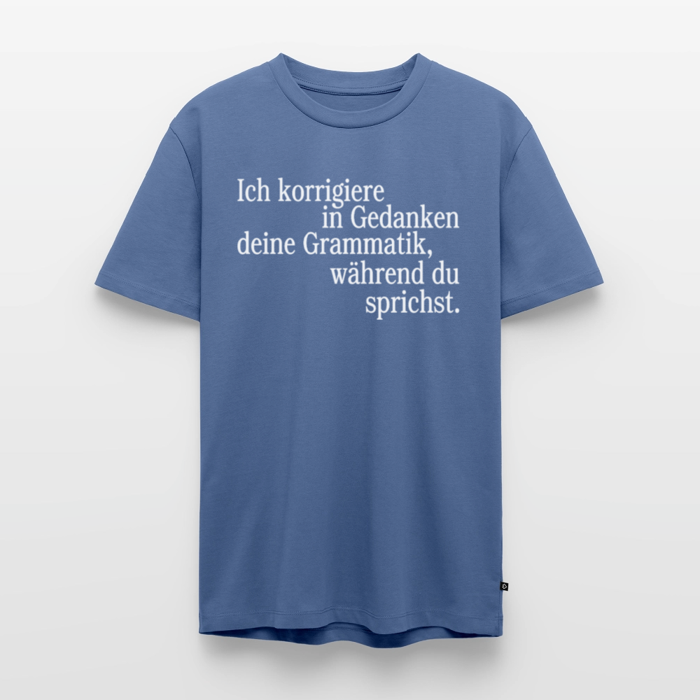 Grammatik - Männer Premium T-Shirt - Taubenblau