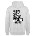 F-Word - Unisex Hoodie - Hellgrau meliert