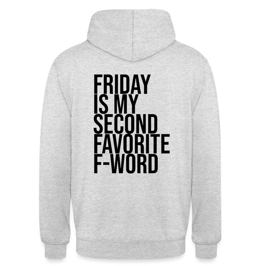F-Word - Unisex Hoodie - Hellgrau meliert