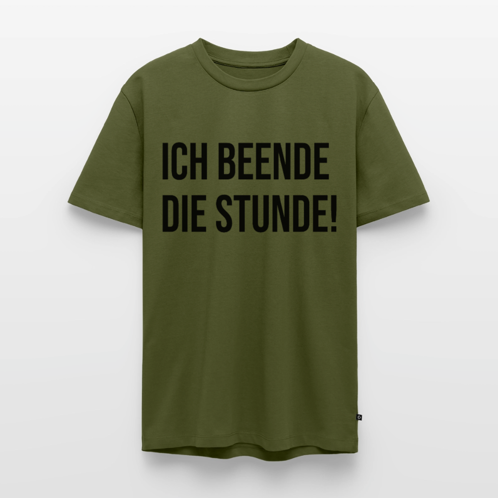 Ich beende die Stunde! - Männer Premium T-Shirt - Khaki