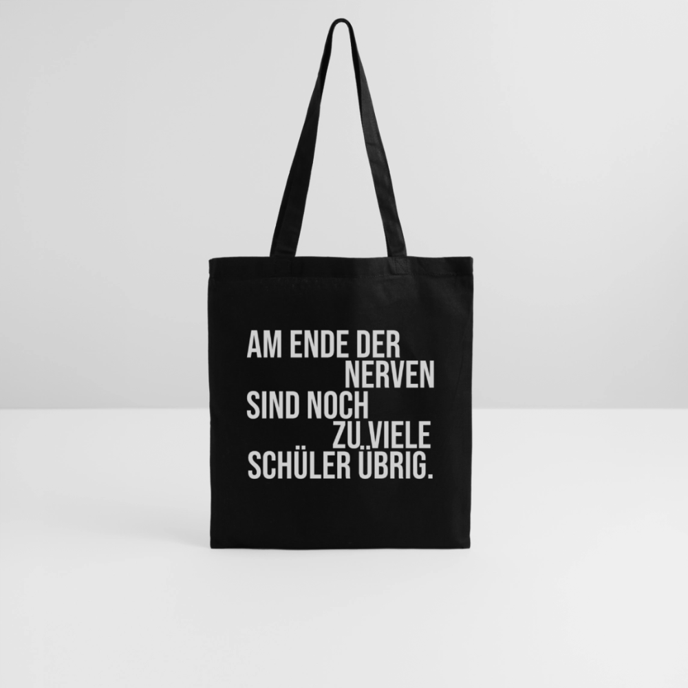 Zu viele Schüler - Stoffbeutel - Schwarz