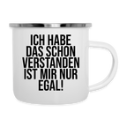 Verstanden - Emaille-Tasse - Weiß