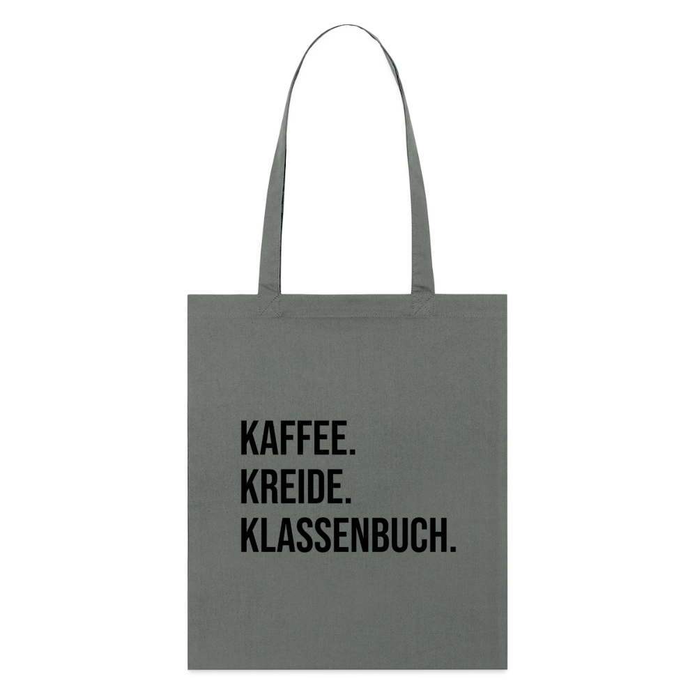 Klassenbuch - Bio-Stoffbeutel - Anthrazit