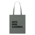 Klassenbuch - Bio-Stoffbeutel - Anthrazit