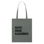 Klassenbuch - Bio-Stoffbeutel - Anthrazit