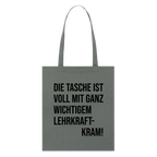 Lehrkraftkram - Bio-Stoffbeutel - Anthrazit
