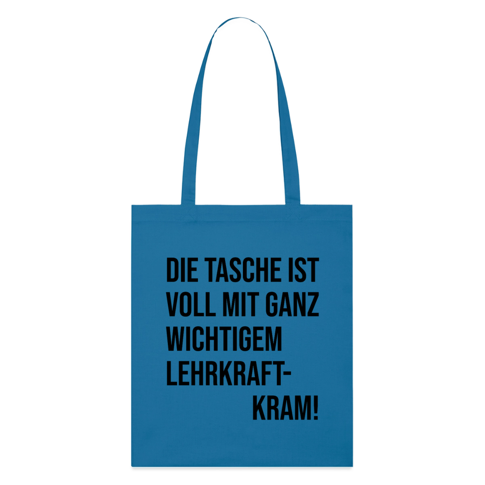 Lehrkraftkram - Bio-Stoffbeutel - Königsblau