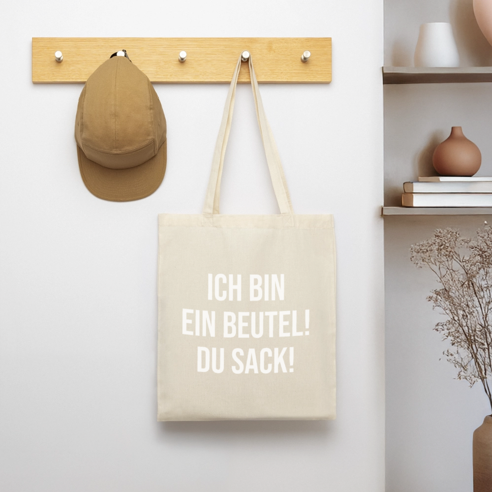 Ich bin ein Beutel! - Stoffbeutel - Natur