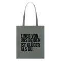 Klüger als du - Bio-Stoffbeutel - Anthrazit
