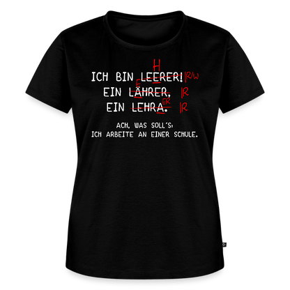 Ich bin Leerer - Frauen Premium T-Shirt - Schwarz
