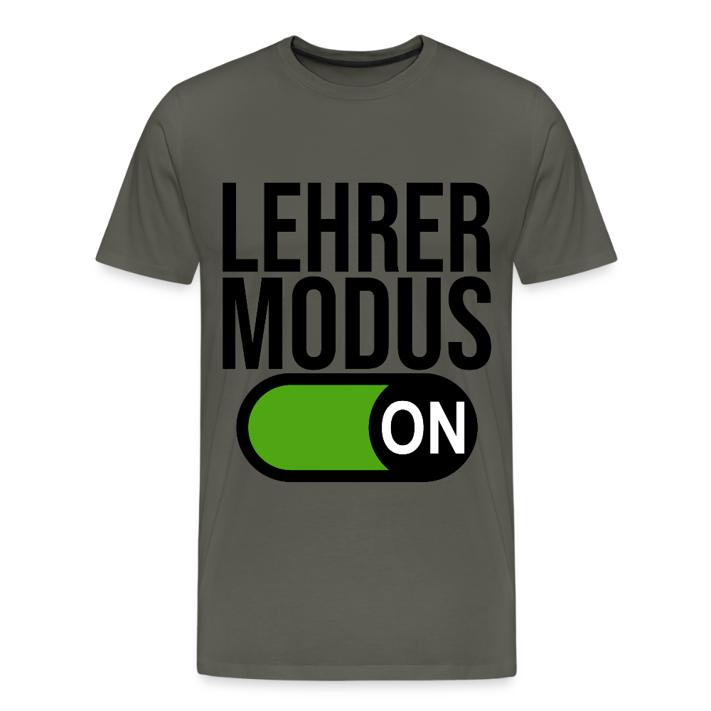Lehrer Modus - Männer Premium T-Shirt - Asphalt