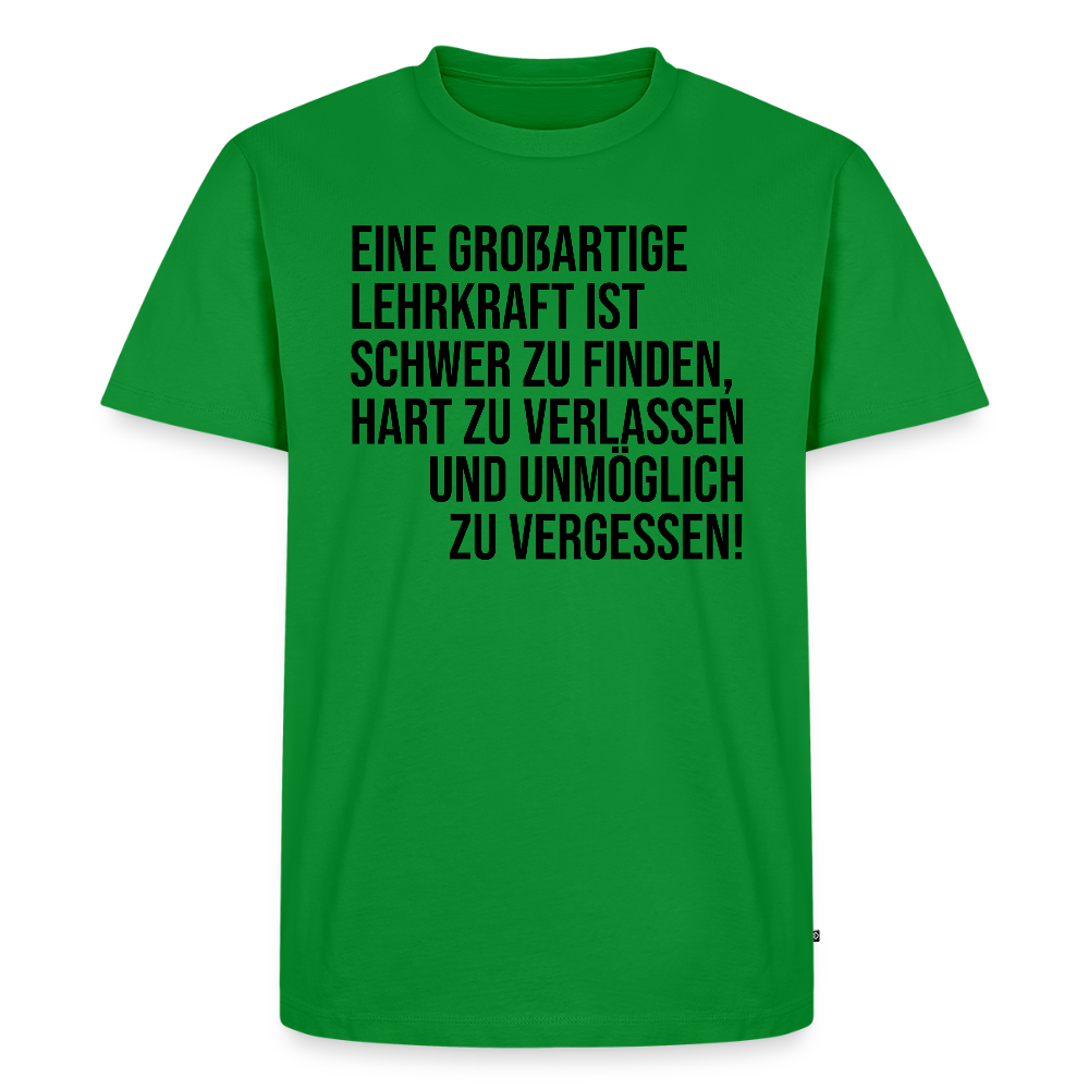Großartige Lehrkraft - Männer Premium T-Shirt - Grün