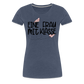 Eine Frau mit Klasse - Frauen Premium T-Shirt - Blau meliert
