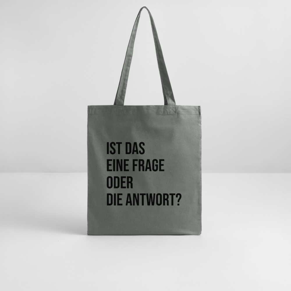 Frage?! - Bio-Stoffbeutel - Anthrazit