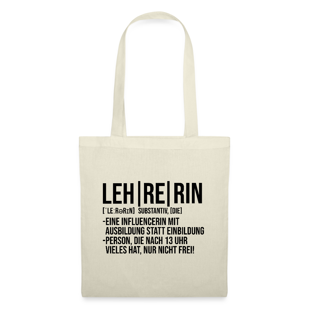 Leh-re-rin Stoffbeutel - Natur