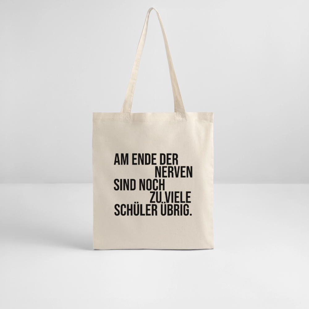 Zu viele Schüler - Bio-Stoffbeutel - Natur