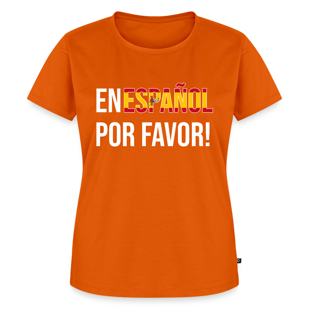 En Espanol por favor! - Frauen Premium T-Shirt - Orange 