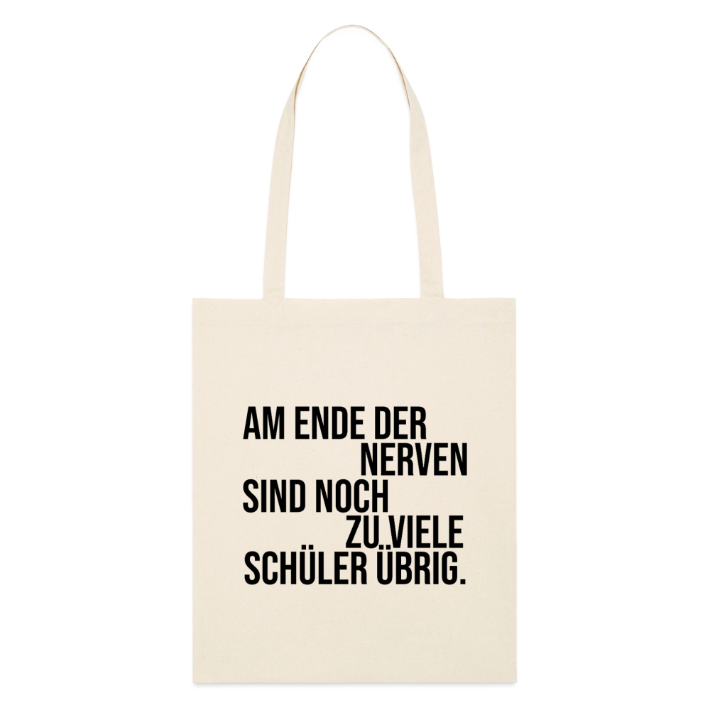 Zu viele Schüler - Bio-Stoffbeutel - Natur