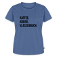 Kaffee, Kreide. Klassenbuch. - Frauen Premium T-Shirt - Taubenblau