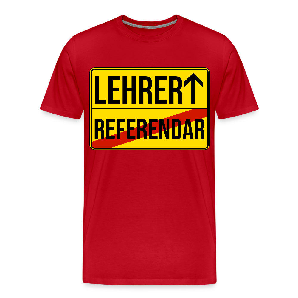 Lehrer - Männer Premium T-Shirt - Rot