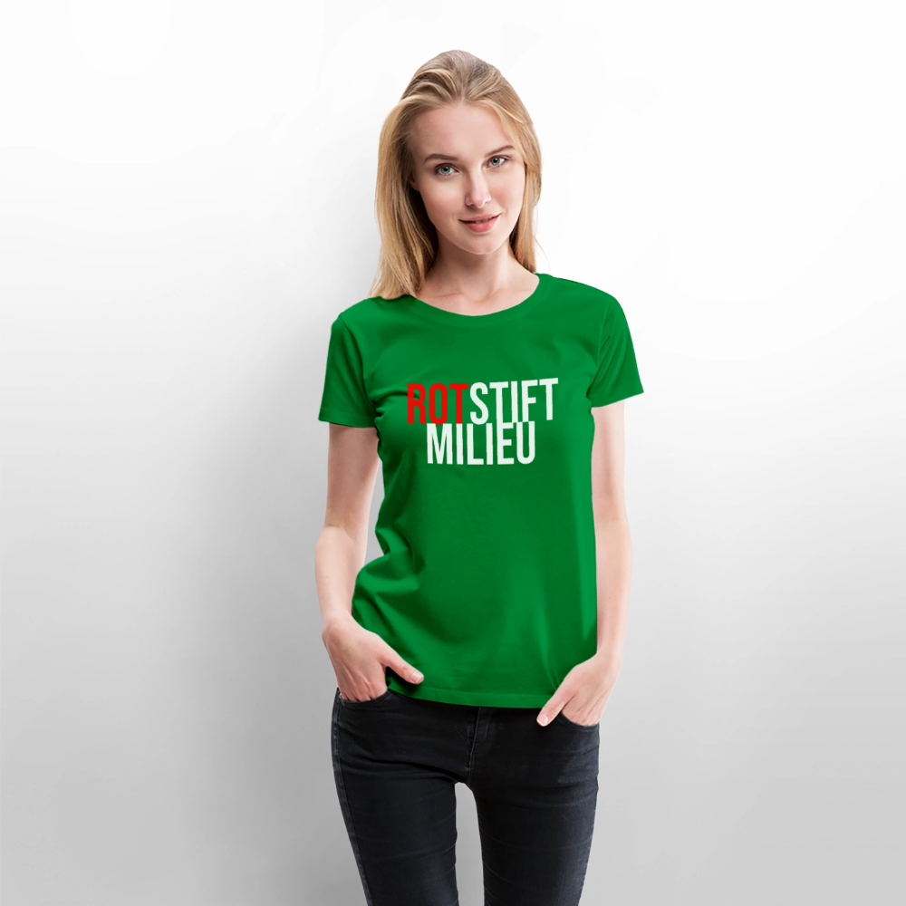 Rotstiftmilieu - Frauen Premium T-Shirt - Grün