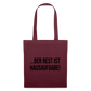 Der Rest ist Hausaufgabe - Stoffbeutel - Burgunderrot