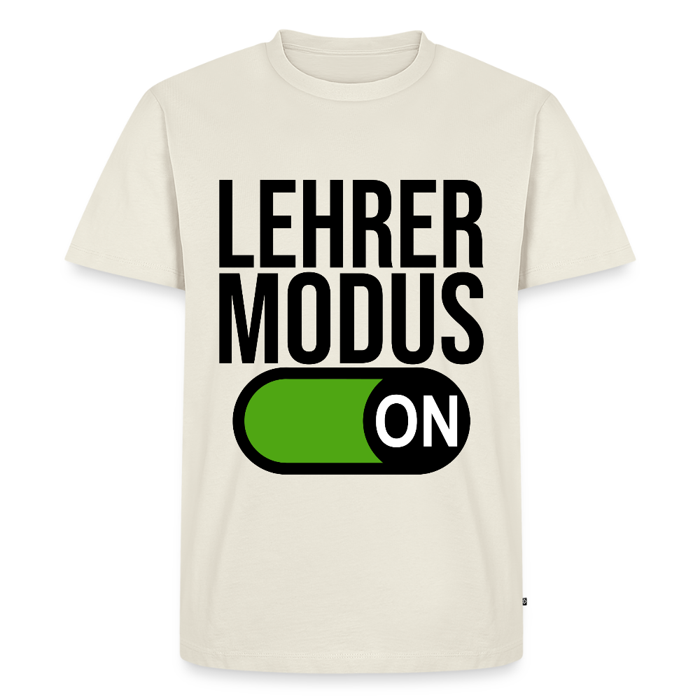 Lehrer Modus - Männer Premium T-Shirt - Naturweiß