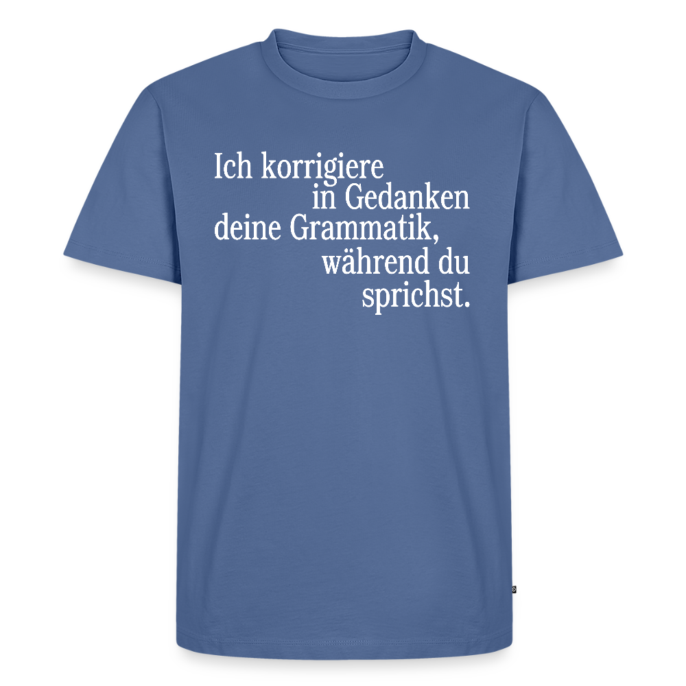 Grammatik - Männer Premium T-Shirt - Taubenblau
