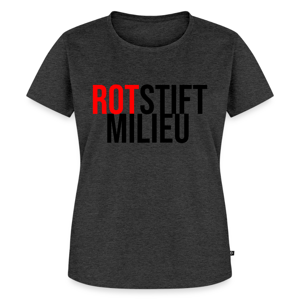 Rotstiftmilieu - Frauen Premium T-Shirt - Anthrazit meliert