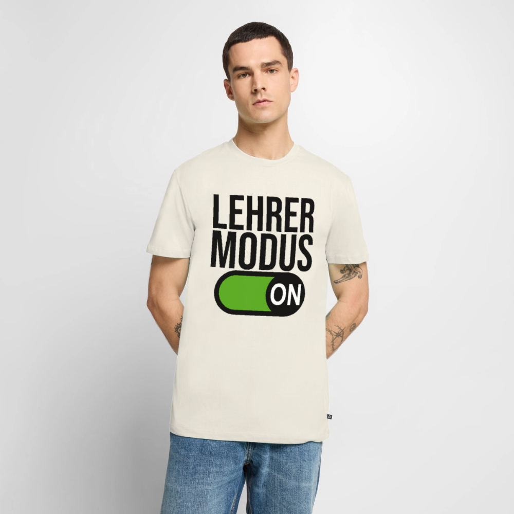 Lehrer Modus - Männer Premium T-Shirt - Naturweiß