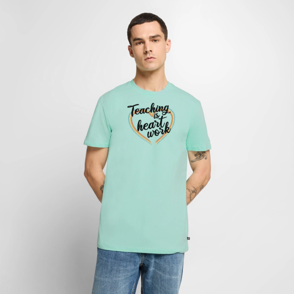 Heart work - Männer Premium T-Shirt - Mint 