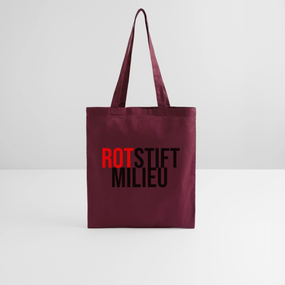 Rotstiftmilieu - Stoffbeutel - Burgunderrot